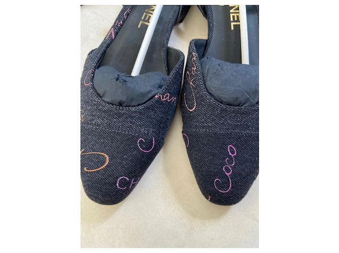 Chanel slingback Blue - view 3