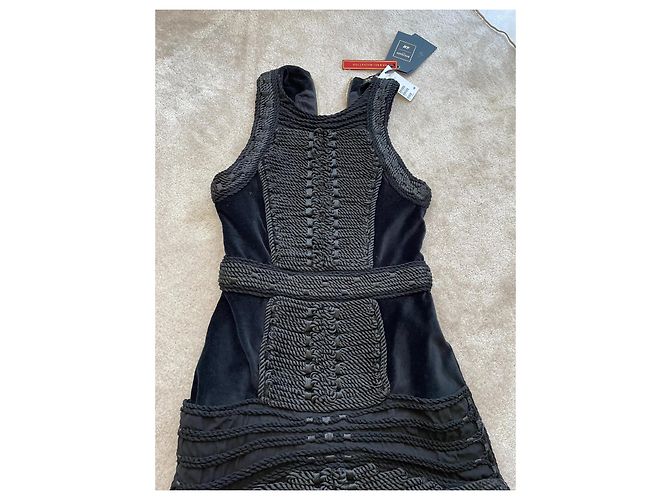 Vestido Balmain pour H&M de algodón negro XS - vista 2