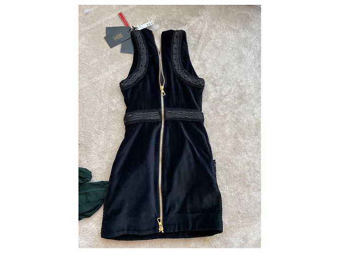 Vestido Balmain pour H&M de algodón negro XS - vista 3