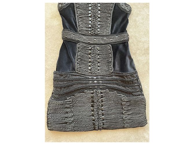 Vestido Balmain pour H&M de algodón negro XS - vista 4