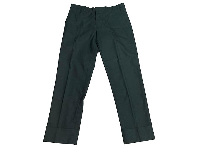 Pantalones Marni Slim Fit de lana verde - vista 3
