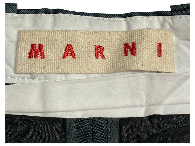 Pantalones Marni Slim Fit de lana verde - vista 5