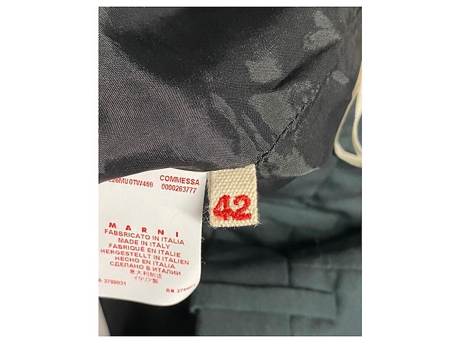 Pantalones Marni Slim Fit de lana verde - vista 6