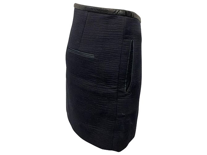 Minifalda superpuesta Isabel Marant de algodón negro - vista 2