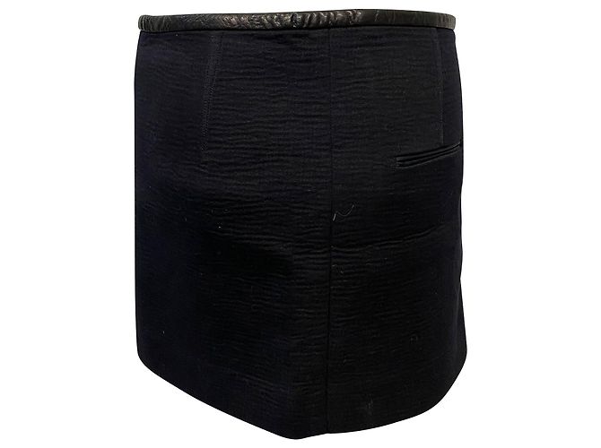Minifalda superpuesta Isabel Marant de algodón negro - vista 3