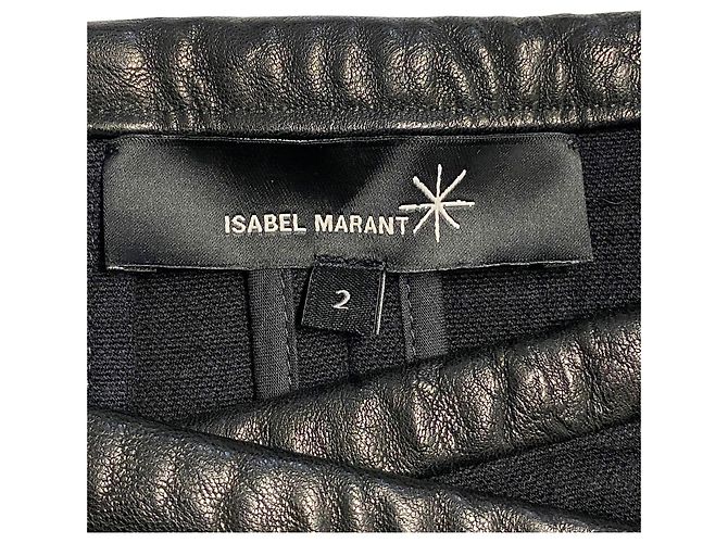 Minifalda superpuesta Isabel Marant de algodón negro - vista 6
