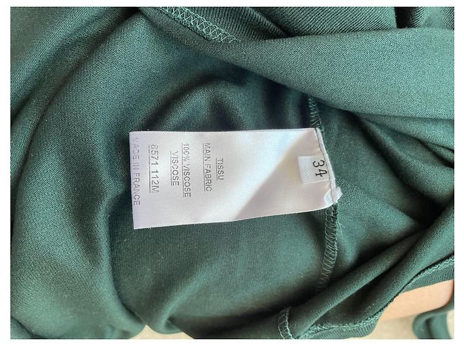 Top Balmain Verde de Viscosa con Botones Dorados - vista 4