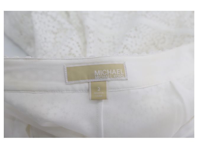 Michael Michael Kors Gored-Spitzenrock in Weiß - Ansicht 3