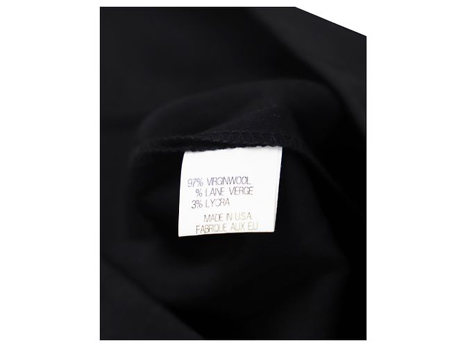 Theory Eng anliegendes Kleid mit U-Ausschnitt aus schwarzer Wolle - Ansicht 7