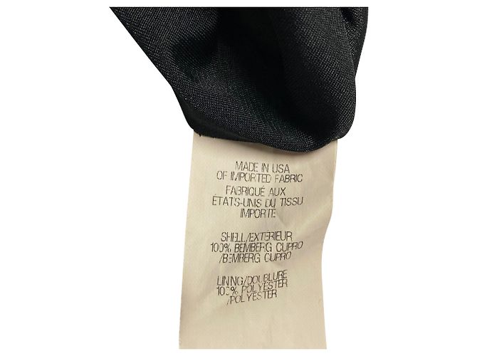 VESTIDO SIN MANGAS DRAPEADO Helmut Lang en Cupro negro - vista 5
