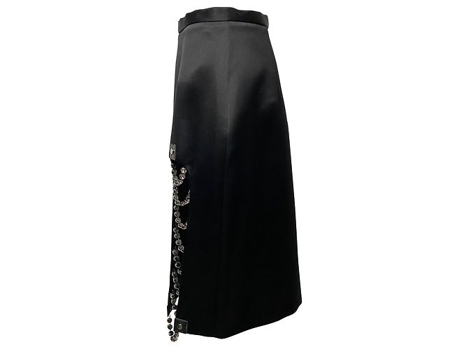 FALDA ACORTADA Christopher Kane en Poliéster Negro - vista 3