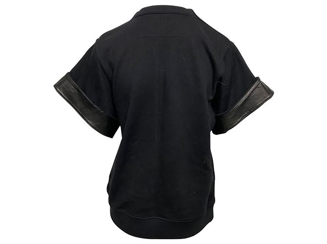 Blusa com detalhe de estrelas em algodão preto Givenchy - vista 2
