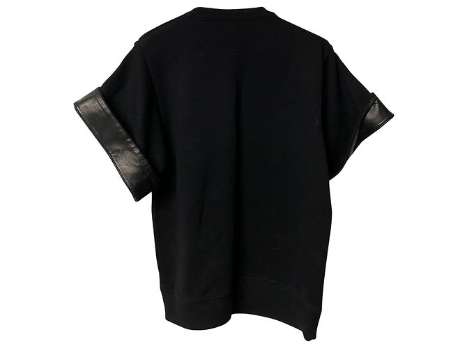 Blusa com detalhe de estrelas em algodão preto Givenchy - vista 7