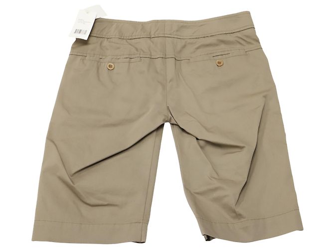 Bermudas Vince Twill en Algodón Beige - vista 2
