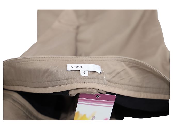 Bermudas Vince Twill en Algodón Beige - vista 3