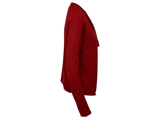 Zadig & Voltaire Cardigan mit offener Vorderseite aus roter Wolle - Ansicht 2
