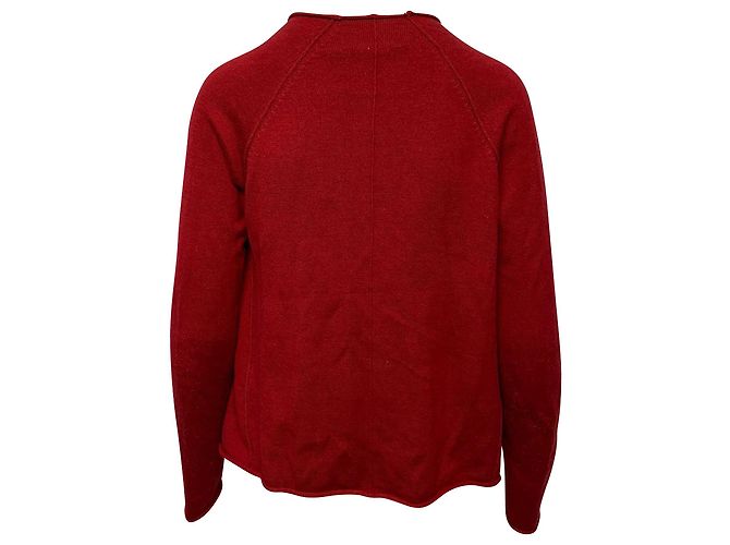 Zadig & Voltaire Cardigan mit offener Vorderseite aus roter Wolle - Ansicht 3