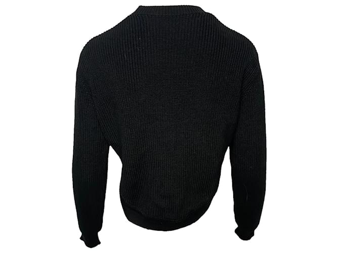Suéter cropped Givenchy em algodão preto - vista 2