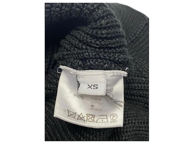 Suéter cropped Givenchy em algodão preto - vista 8