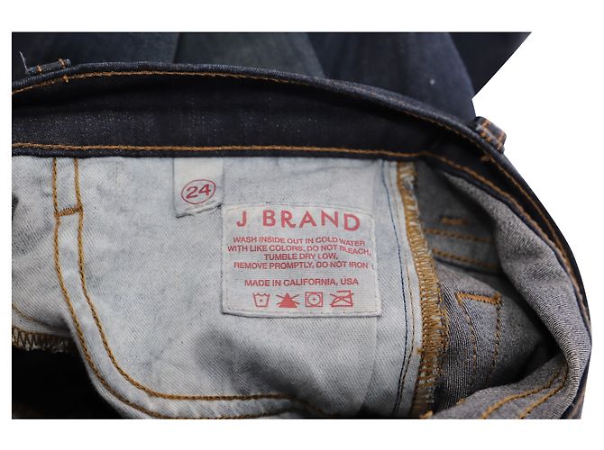 Vaqueros pitillo Maria de J Brand en algodón azul oscuro - vista 3