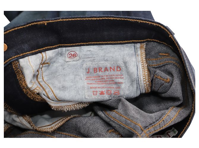 Vaqueros pitillo Maria de J Brand en algodón azul oscuro - view 3