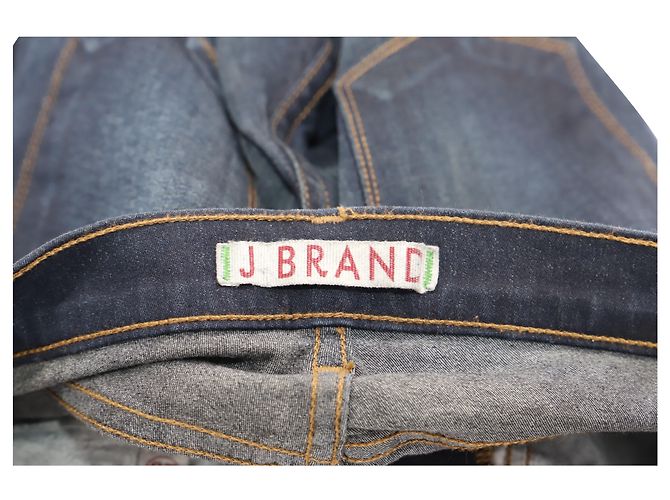 Vaqueros pitillo Maria de J Brand en algodón azul oscuro - view 4