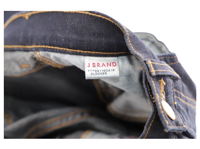 Vaqueros pitillo Maria de J Brand en algodón azul oscuro - view 5