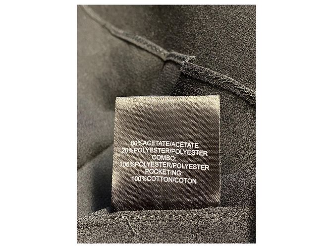 Falda larga plisada Vera Wang en acetato negro - vista 5