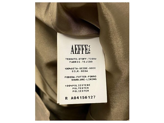 Moschino Rüschenkleid aus beiger Seide Braun - Ansicht 8