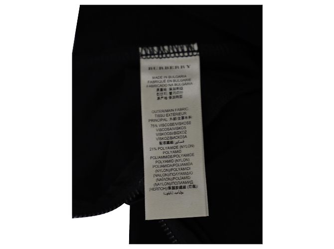 Pantaloni Burberry Contour Back Zip in viscosa Nero - vista 2