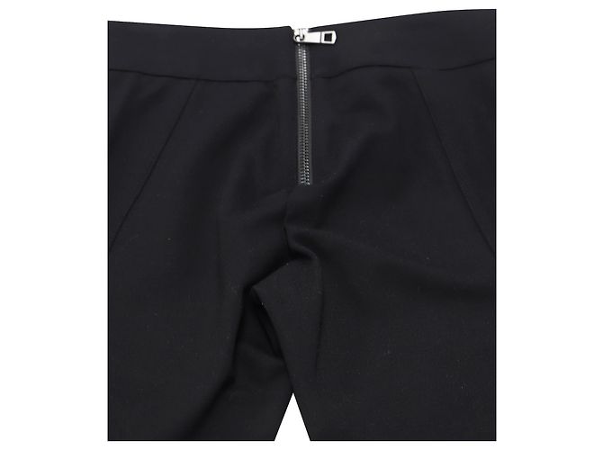 Pantaloni Burberry Contour Back Zip in viscosa Nero - vista 4