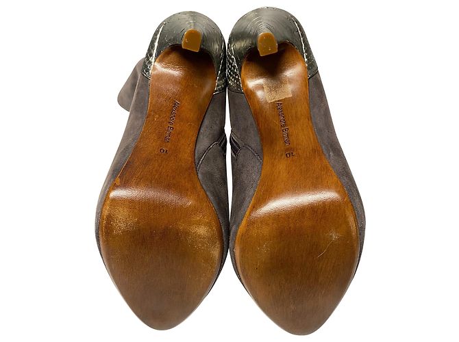Botas estilo calcetín Alexandre Birman en ante marrón Castaño - vista 7