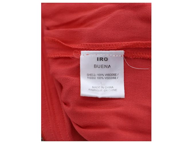 VESTIDO MINI Iro Viscosa Coral - vista 4
