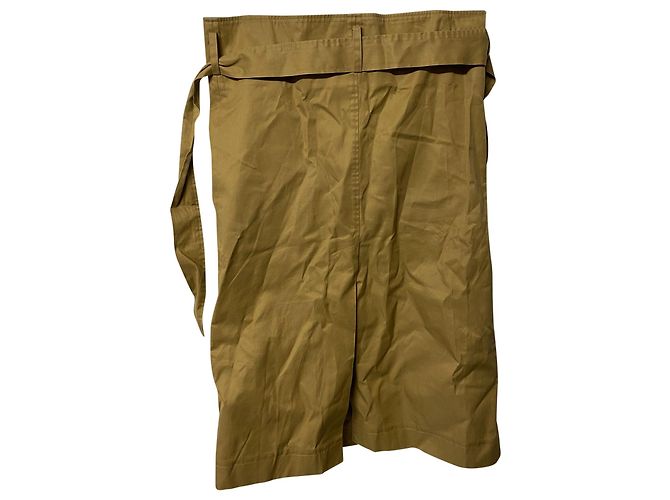 Vêtements Falda asimétrica con cinturón de Vetements en algodón marrón Castaño - vista 4