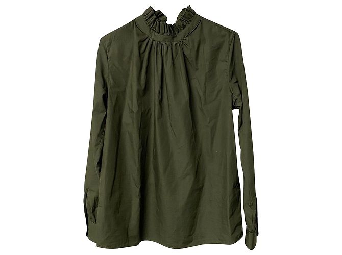 Autre Marque Blusa Officine Generale de algodón verde oliva - vista 4