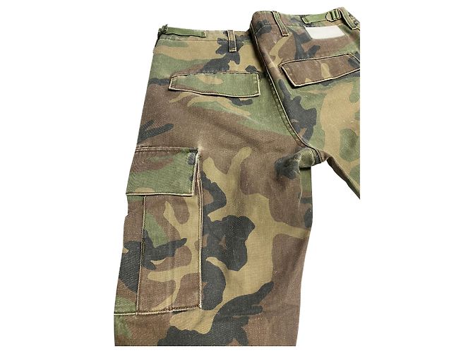 Re/done Camouflage Cargo Pants in Multicolor Polyester - view 6