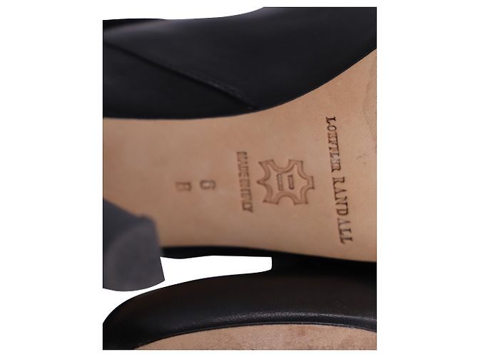Stivali Loeffler Randall Wendy Sock in Pelle Nera Nero - vista 6