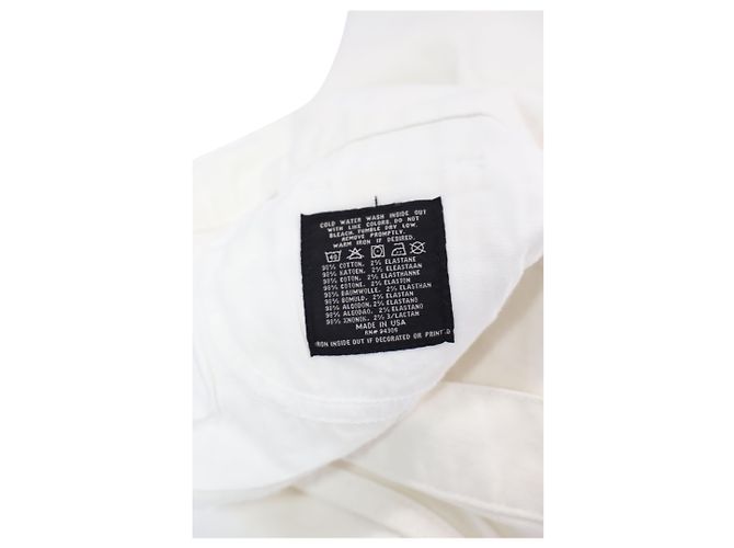 Pantalones de pernera ancha en algodón blanco de Ralph Lauren - vista 3