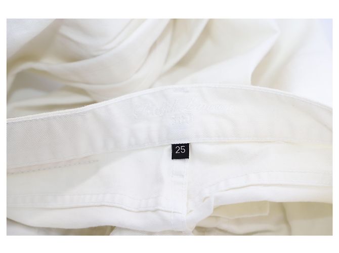 Pantalones de pernera ancha en algodón blanco de Ralph Lauren - vista 4