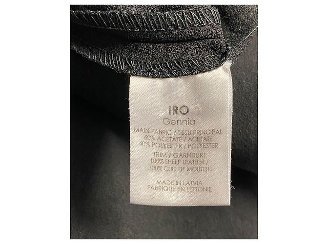 Mono largo de acetato negro con espalda abierta Gennia de Iro - vista 6