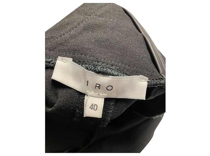 Mono largo de acetato negro con espalda abierta Gennia de Iro - vista 7