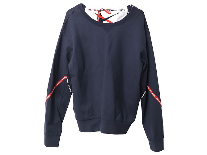 Autre Marque The Upside Pullover mit Schnürung am Rücken aus blauer Viskose - Ansicht 4