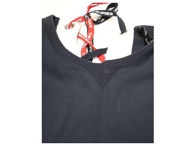 Autre Marque The Upside Pullover mit Schnürung am Rücken aus blauer Viskose - Ansicht 8