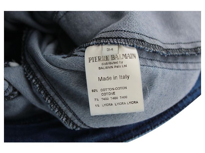 Minivestido Pierre Balmain en denim azul - vista 4