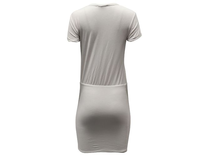 Autre Marque Vestido entallado James Perse de punto de algodón blanco - vista 2