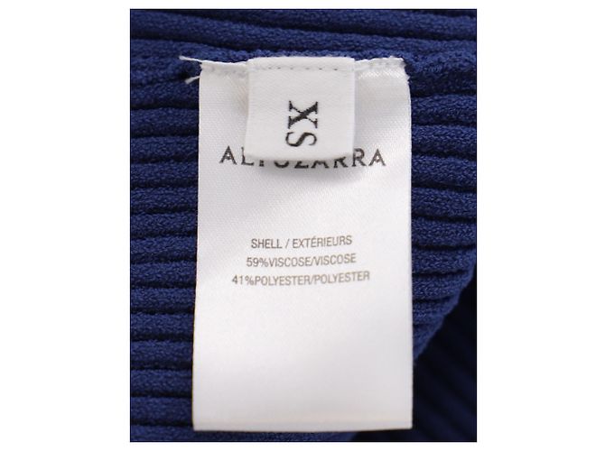 Altuzarra Dory Rippstrickoberteil aus blauer Viskose Marineblau - Ansicht 5