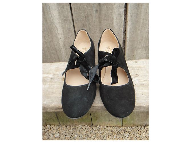 Autre Marque Décolleté Baby D'Chicas Suede Nero 35 - vista 3