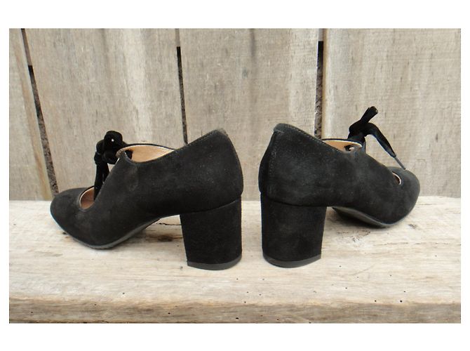 Autre Marque Décolleté Baby D'Chicas Suede Nero 35 - vista 4