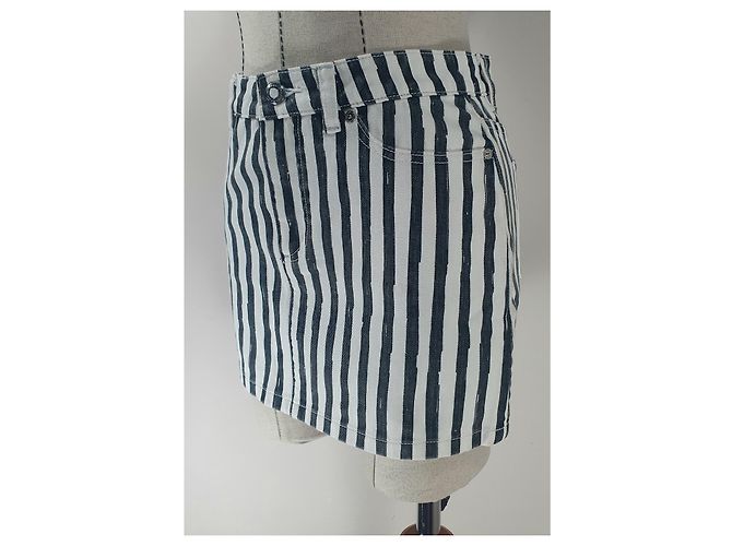Minifalda Icon Marc by Marc Jacobs negra blanca algodón Negro Blanco - vista 2