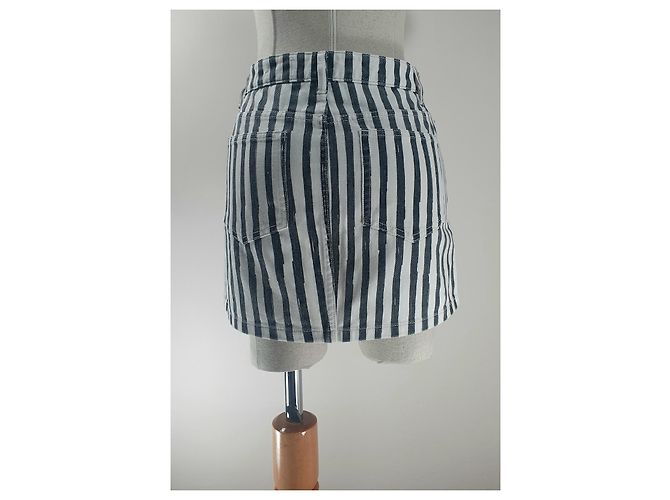 Minifalda Icon Marc by Marc Jacobs negra blanca algodón Negro Blanco - vista 3